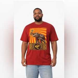 Obey Red Elephant  T-Shirt